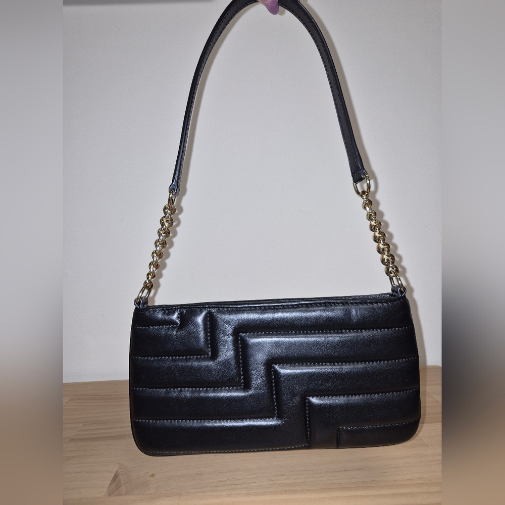 Jimmy Choo Black Quilted Leather Shoulder Bag - Picture 2 of 5